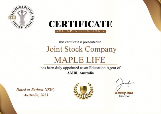 chứng nhận Maple Life là đối tác AMBI
